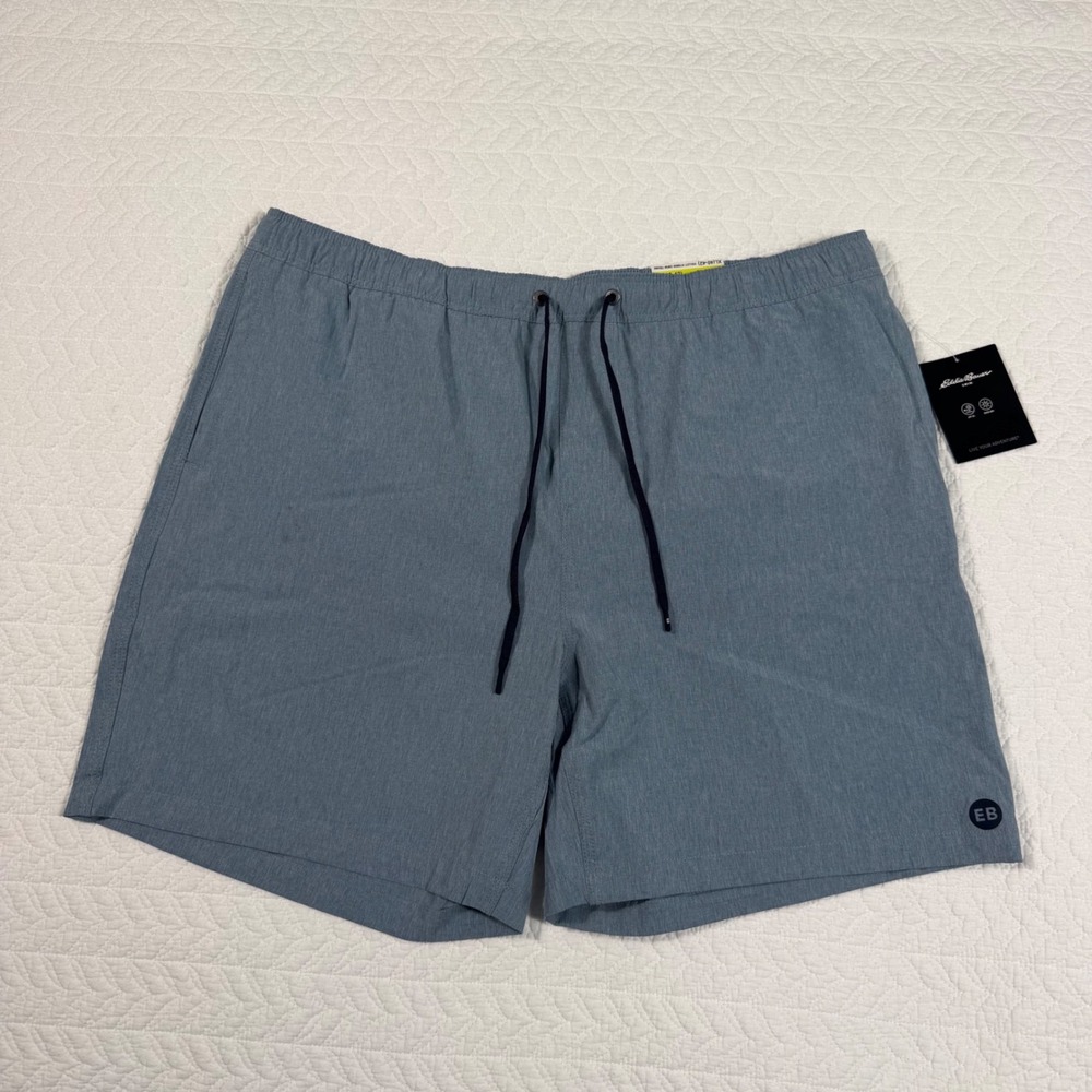 Eddie Bauer Volley Hybrid Swim Trunk Mens‎ XL Blue Gorpcore Quick Dry UPF 50 NWT